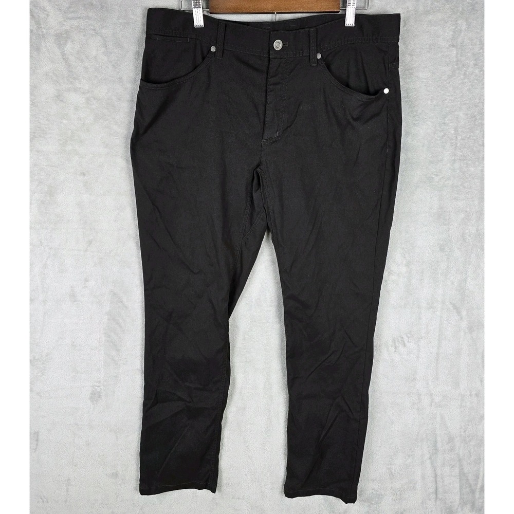 LL Bean Cresta Hiking Pants Mens 35x30 Black Nylon‎ Stretch Outdoor 513196